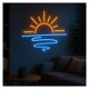 thumbnail image 1 of Letrero De Neón Sunset, Ideal Para Decorar La Pared Del Salón O Sala Estar, Con Luz Regulable 45cm, 1 of 2