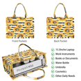 thumbnail image 2 of Large Capacity Tote Bag,Black White Stripe Leopard Sunflower Pattern Handbag Fashion Luxury Tote Bag,15.7"x13"x 5.1" Inches,Laptop Compatible, 2 of 6