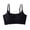 Black, variant on Women Ice Silk Seamless Wireless Bralette No Underwire Gentle Push Up Scoop Neck Wavy Hem Camisole Bra Adjustable Thin Straps Smooth Back Support Bra Black M