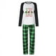 thumbnail image 1 of Pijamas a juego de Navidad para mujer, conjunto de pijamas verdes, Feliz Navidad, flocado, 1 of 4