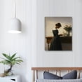 thumbnail image 3 of Nawypu Vintage Danish Canvas Wall Art Famous Artwork Woman Reading Portrait Oil Painting Dark Academia Aesthetic Print 19th Century Antique Poster Retro Gallery Bedroom Decor16x20in Unframed, 3 of 4
