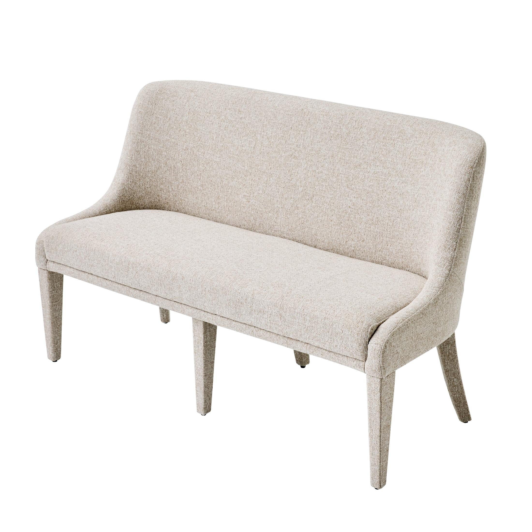 Better Homes & Gardens Windsor Upholstered Dining Bench, Wheat