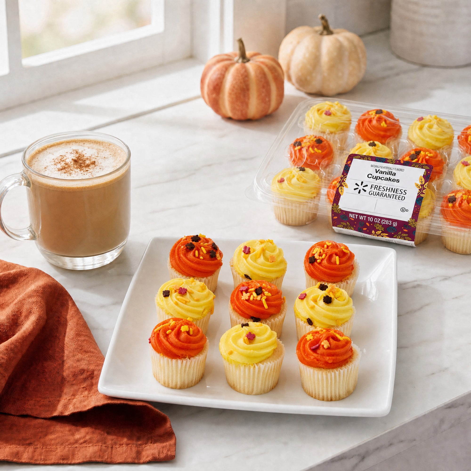 Freshness Guaranteed Harvest Vanilla Cupcakes, 10 oz, 12 Count