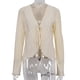 thumbnail image 5 of Wsevypo lisas-camisas plisadas para mujer, cárdigans acampanada de manga larga con cuello en V, Tops informales para fiesta y calle, primavera y otoño, 5 of 5