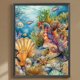 thumbnail image 3 of 5D DIY pintura de diamante redondo completo decoración del hogar arte artesanal, 3 of 9