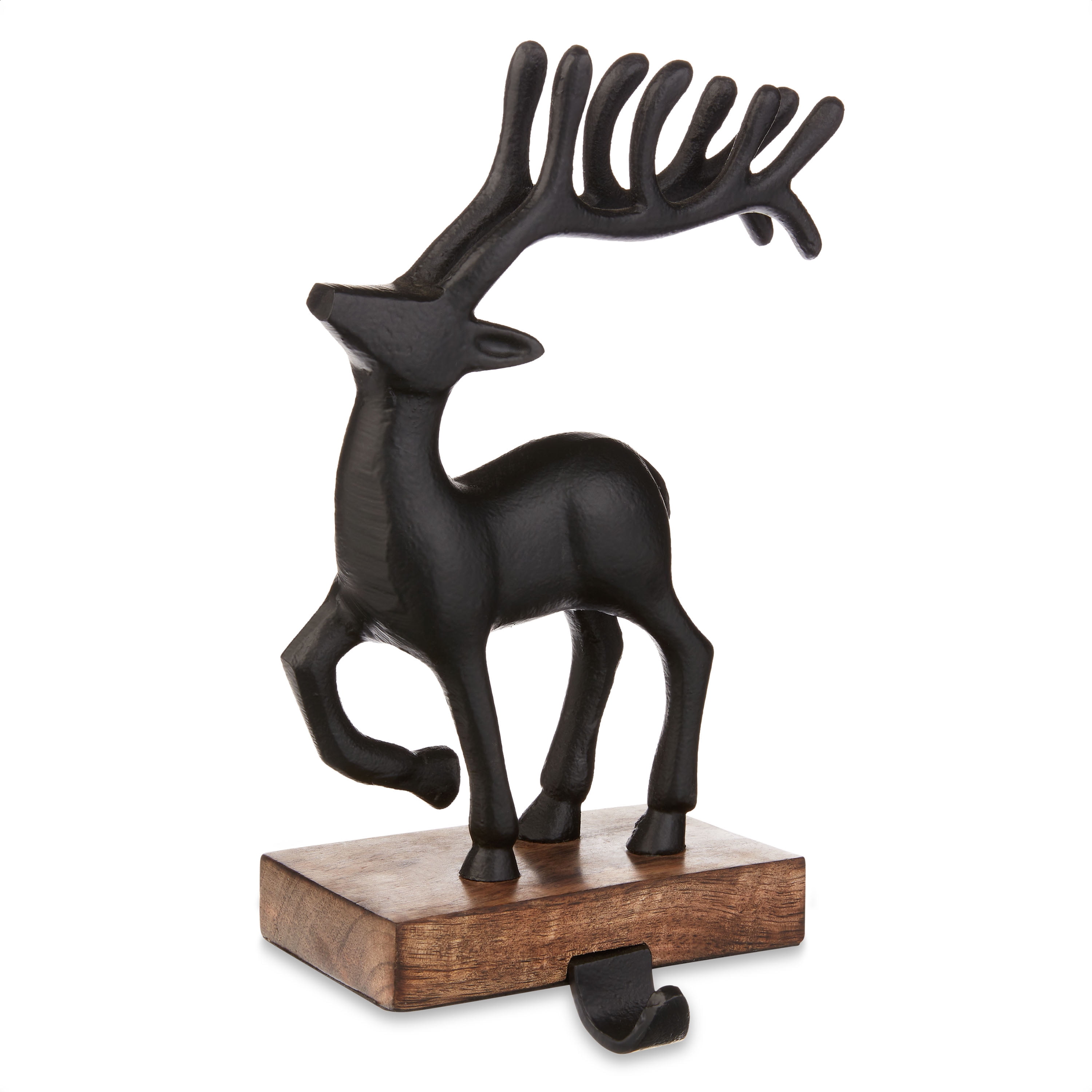 Holiday Time Black Deer Stocking Holder