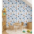 thumbnail image 4 of S4Sassy Road Map & Vehicle Wallpaper- White Wall Covering, 25" X 120" Self-Adhesive Plain Vinyl Wallpaper, Wallwrap, Easy Diy Wall Covering For Kids Bedroom, Room Decor, Playroom, 4 of 9