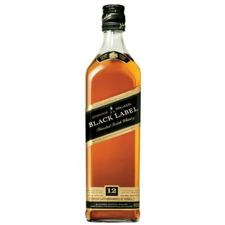 Johnnie Walker Black Label Blended Scotch Whiskey, 750 mL