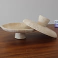 thumbnail image 4 of Frutero Nawgnail de travertino de 26 cm con pedestal, grande, 4 of 8