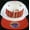 White/Red, variant on New York City Skyline Men's Baseball Caps (Navy/Red)