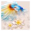 Wdftyju Punto de cruz completo algodón pez y Lotus 11CT Handiwork DIY Stamped Art Craft Kit Wdftyju 5fd9dz9sj4au3cn5