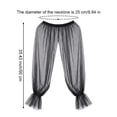 thumbnail image 7 of Vjnyvs Removable Ruffled Puffy Tulle Long Sleeve Bridal Wrap Cape Detachable Peplum Shrug for Wedding Evening Embellished Soft Mesh Bolero, 7 of 7