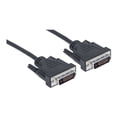 thumbnail image 2 of Manhattan Digital Video Cable - DVI for Monitor, Projector, TV - 16.40 ft - 1 x DVI-D (Dual-Link) Male Digital Video - 1 x DVI-D (Dual-Link) Male Digital Video - Shielding - Black, 2 of 6