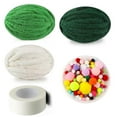 thumbnail image 2 of Corner Christmas Tree DIY Kit with Cat Tail Super Thick Yarn Green Polyester Compact Space Saving Holiday Craft Decor for Apartment Small Space Fun Project Gift Enthusiasts, 2 of 5