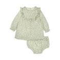 thumbnail image 2 of Modern Moments by Gerber Baby Girl Dress & Diaper Cover Outfit Set, 2-Piece, Sizes 0/3-24 Months, 2 of 9