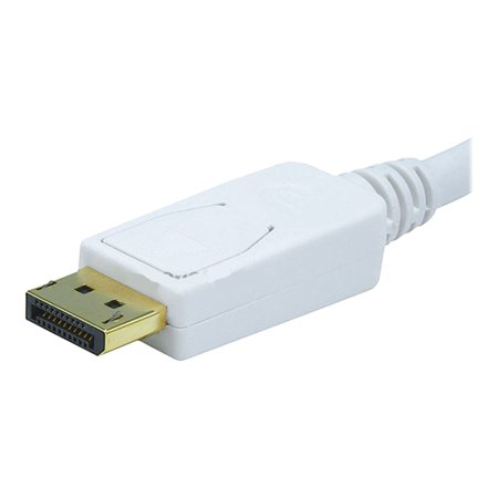 UPC: 0844660060086 | Monoprice Video Cable – 10 Feet – White | Gold Plated 32AWG Mini DisplayPort to DisplayPort Cable