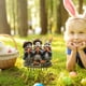 thumbnail image 3 of Estaca de jardín, adorno de Pascua, diseño de conejo, letrero festivo de césped con un toque vintage para patios, céspedes, jardines y decoración de primavera de Pascua, 3 of 5