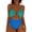 ☃476-Sky Blue, variant on Womens One Piece Swimsuit Hollow Out Tummy Control Bathing Suit Solid Slimming Flattering Cute Cheeky High Cut Swimwear