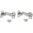 thumbnail image 1 of Charnières de Porte d'Armoire en Acier Inoxydable 25mm Perforées 2 Pack B, 1 of 7