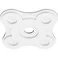 thumbnail image 2 of 12"OD x 2"ID x 4"C x 1"P Luna Architectural Grade PVC Contemporary Ceiling Medallion, 2 of 11