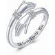 thumbnail image 1 of Hug Ring, Graduation Gift S925 Sterling Silver Adjustable Come to My Arm Inspirational Encourage Rings Hand Open Thumb Ring'Give Me a Hug' Embrace R, 1 of 4