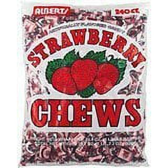 Albert's Fruit Chews - Strawberry Flavor (240 Candies)