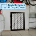 thumbnail image 6 of PETMAKER 3-Panel 24-Inch Freestanding Foldable Pet Gate for Stairs (Black), 6 of 9