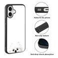 thumbnail image 2 of WIRESTER Shockproof Soft Rubber Cover Case for Apple iPhone 16 6.1" 2024, Animal White Teacup Pomeranian Puppy Dog, 2 of 5