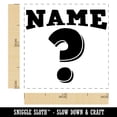 thumbnail image 2 of Name Question Mark Teacher Motivation Self-Inking Rubber Stamp Ink Stamper - Green Ink - Small 1 Inch, 2 of 7