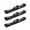 Black, variant on AMC Eagle 1979-1987 Standard 2 Point Tan Lap Bench Seat Belt Kit - 3 Belts