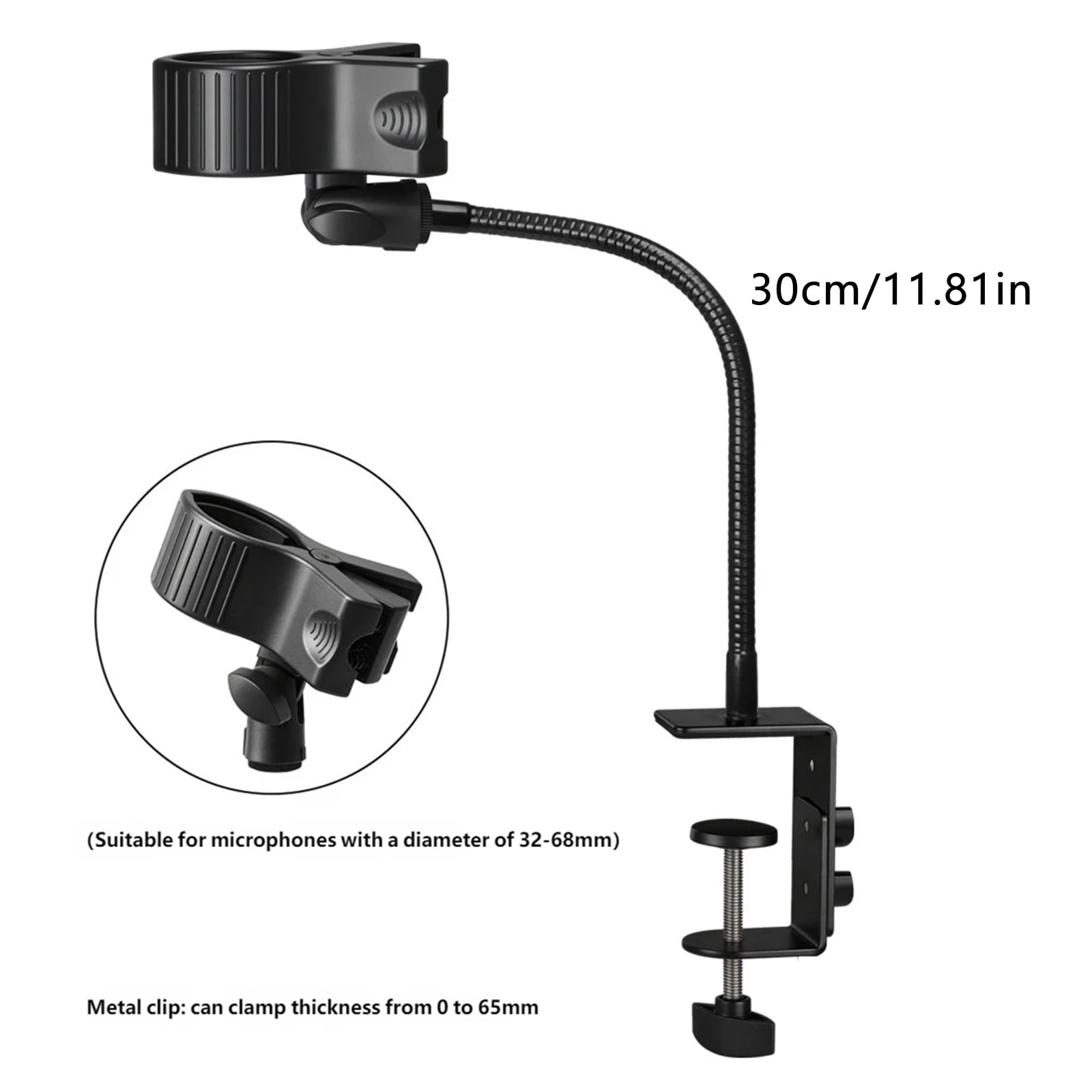 360 Degree Rotatable Mic Arm Gooseneck Holder for Studio Broadcasting Use