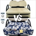 thumbnail image 5 of HUIACONG Blue Peony Golf Cart Seat Covers Breathable Portable Golf Cart Seat Covers Club Car Comfortable Anti-Slip Fit Most Cars EZGO Yamaha Club Car, 5 of 7