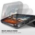 thumbnail image 4 of Vena vCommute Wallet Case Compatible with Apple iPhone 13 Pro (6.1"-inch), (Military Grade Drop Protection) Flip Leather Cover Card Slot Holder with Kickstand - Slate Black, 4 of 9