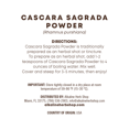 thumbnail image 2 of Alkaline Herb Shop: Cascara Sagrada Powder, 2 of 2