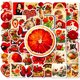 thumbnail image 1 of Paquete de pegatinas retro con estampado de rosas vintage, 50 unidades, impermeables, 1 of 2