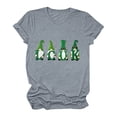thumbnail image 3 of Shamrock Shirts for Women,Womens St Patricks Day Shirt Short Sleeve Round Neck Tshirt,Women's St Patrick's Day T-Shirt Lucky Irish Shamrock Cute Gnomes Graphic Tees Tops, 3 of 5
