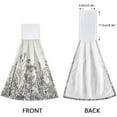 thumbnail image 4 of SKYSONIC Floral Border Herbs Hanging Hand Towels with Hanging Loop, Hand Towels Soft Thick Dish Cloth Hand Towels for Kitchen Bathroom, with Hanging Loop, 12"x17" 2Pack, 4 of 6