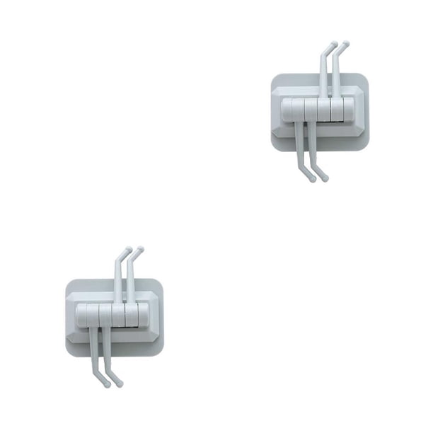 Kearding 4 in 1 2KG Adhesive Hook Pothook Wear-resistant Adjustable Stick Rotatable Waterproof Strong Wall Hooks for Kitchen Bathroom Numero 3 2piezas Kearding CBP585965