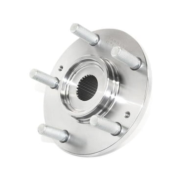 Front Wheel Hub and Bearing Repair Kit with Retaining Ring and Axle Nut