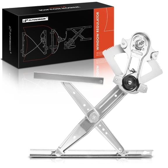 A-Premium Manual Window Regulator Compatible with Ford F-250 F-350 F-450 F-550 Super Duty 1999-2012 Front Left Driver Side