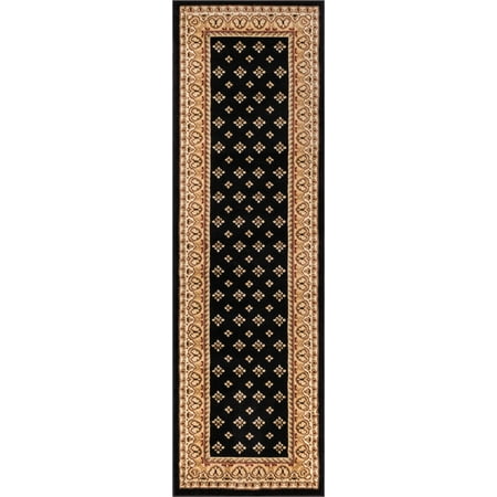 French Bilingual Rug - Noble Palace French European Formal Traditional Area Rug 5x7 ( 5'3
