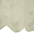 thumbnail image 4 of Grandeur Sheer Pole Top Curtain Tiers 52 x 36 in Cream, 4 of 7
