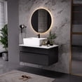 thumbnail image 4 of 31.5 Inch Floating Bathroom Vanity with Ceramic Vessel Sink - Modern Wall-Mounted Design, Soft-Close Drawers & Engineered Stone Countertop for Small Bathrooms, 4 of 7