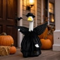 thumbnail image 4 of PiGOGI Halloween Black Winged Witch Goose Outfit for 23 Inch Porch Lawn Statue Witch Hat and Cape Set Funny Outdoor Garden Patio Yard Holiday Party Decor, 4 of 6