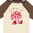 thumbnail image 4 of Inktastic Happy Valentine Cute Red Cartoon Dragon with Hearts Boys or Girls Long Sleeve Baby Bodysuit, 4 of 5