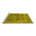 thumbnail image 2 of Ahgly Company Machine Washable Indoor Rectangle Oriental Yellow Industrial Area Rugs, 4' x 6', 2 of 4