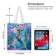 thumbnail image 5 of Mermaid Magic Bolso de tela con estampado de lienzo para mujer, bolsa de compras reutilizable y estética, con cremallera interior, regalo para mujer,40*45cm., 5 of 6