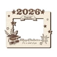 thumbnail image 1 of Graduation Wooden Photo Frame Commemorative Cap Scroll Decor Desk Display Academic Keepsake Gift For Graduate Student Office Dorm Room Memory Holder Certificate Photo Stand Celebration Gift Decor, 1 of 7