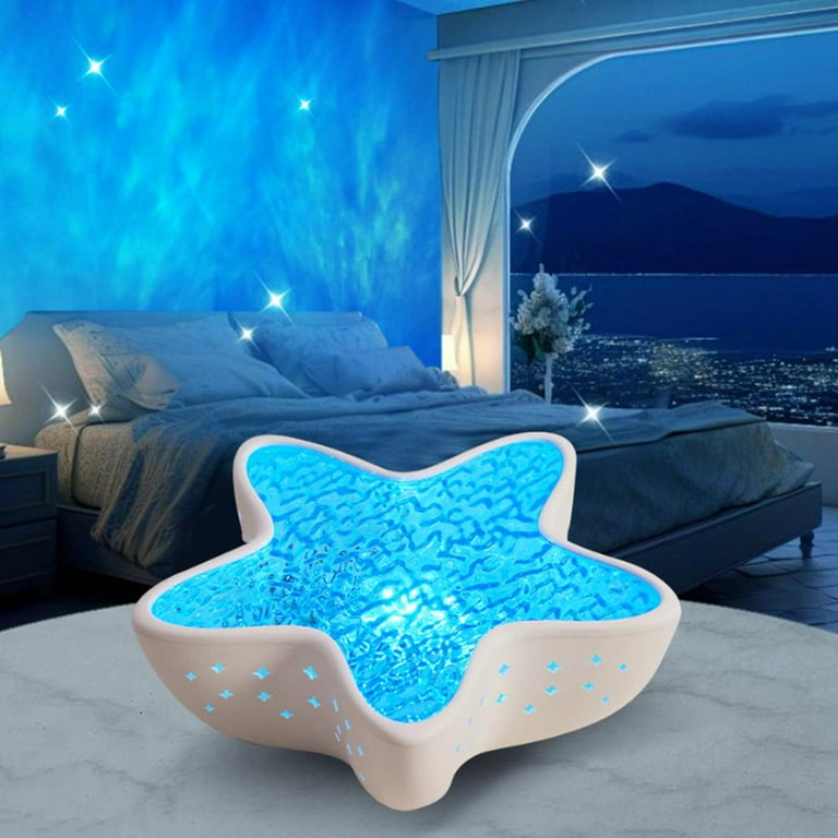 QHUDLV BBASILIYSD Starfish Ocean Projection Lamp,7 Colors Ocean
