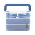 thumbnail image 1 of LONCHERA+TUPPERS+CUBIERTOS. 18 PIEZAS. PORCIONES IDEALES PARA NIÑOS DE 5 A 12. BIODEGRADABLE BOCARU BENTO BOX FOR KIDS, 1 of 9